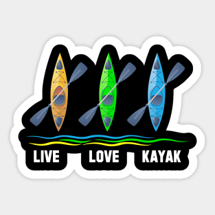 Cool Kayaks Shirt for Outdoor Funny Kayaking Boating Sticker